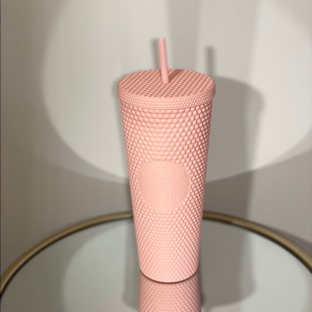 Starbucks Matte Peach Soft Touch Studded Tumbler - Picture 1 of 1